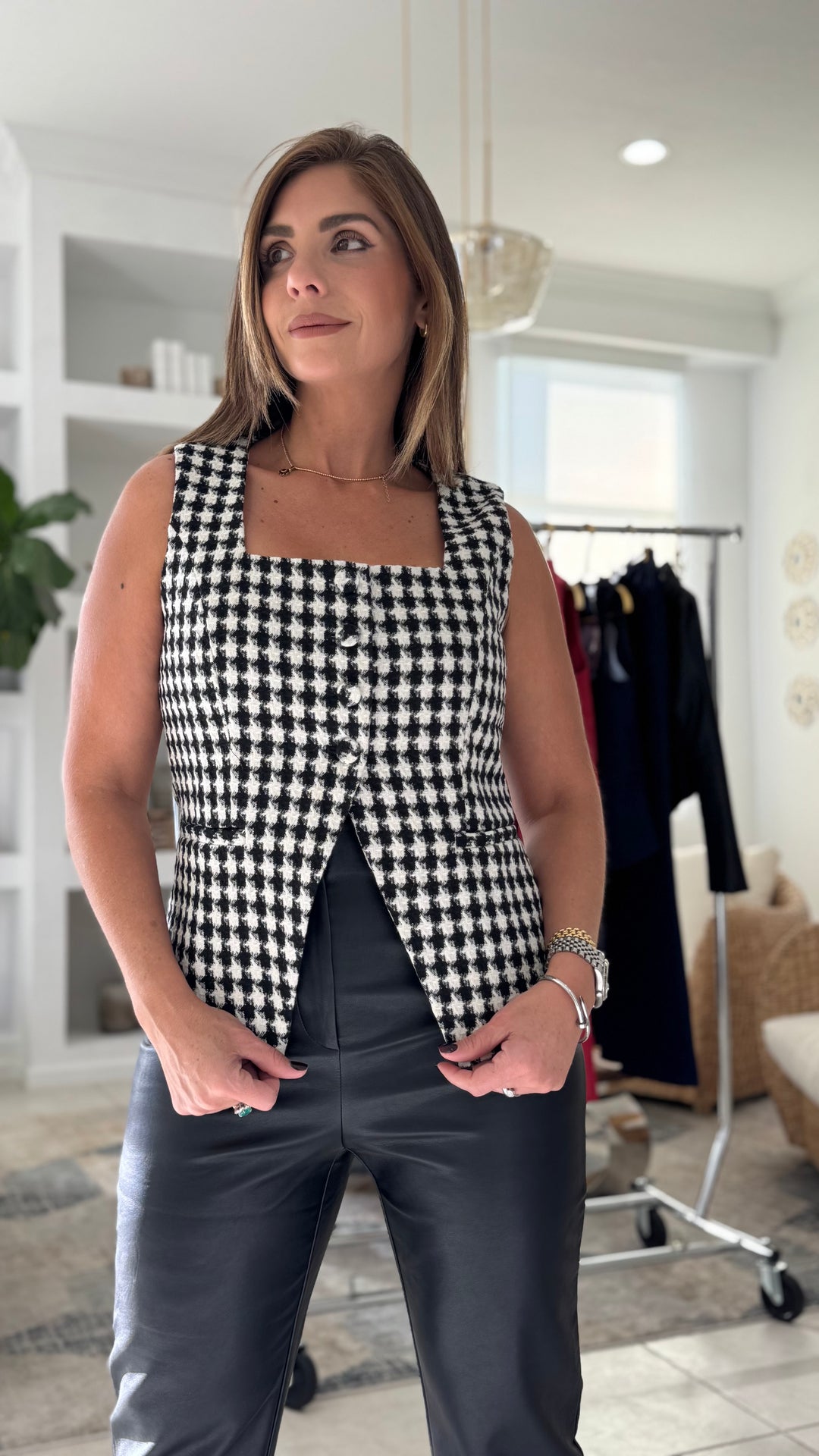 LAFER CHECKERED VEST