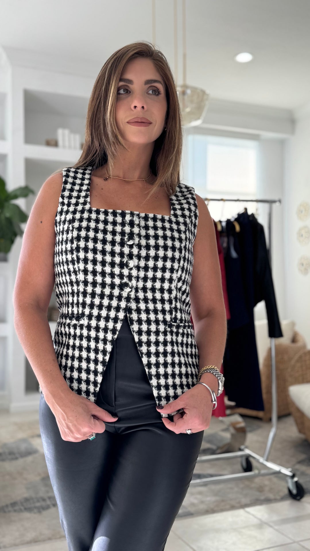 LAFER CHECKERED VEST