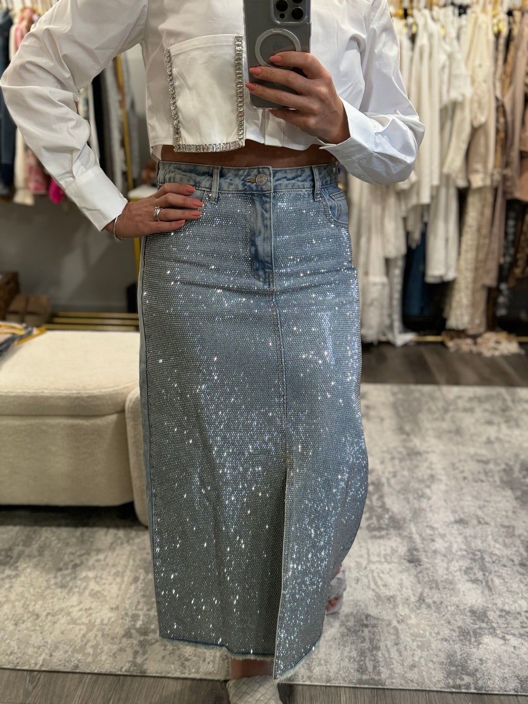 ELISA GLITTER SKIRT