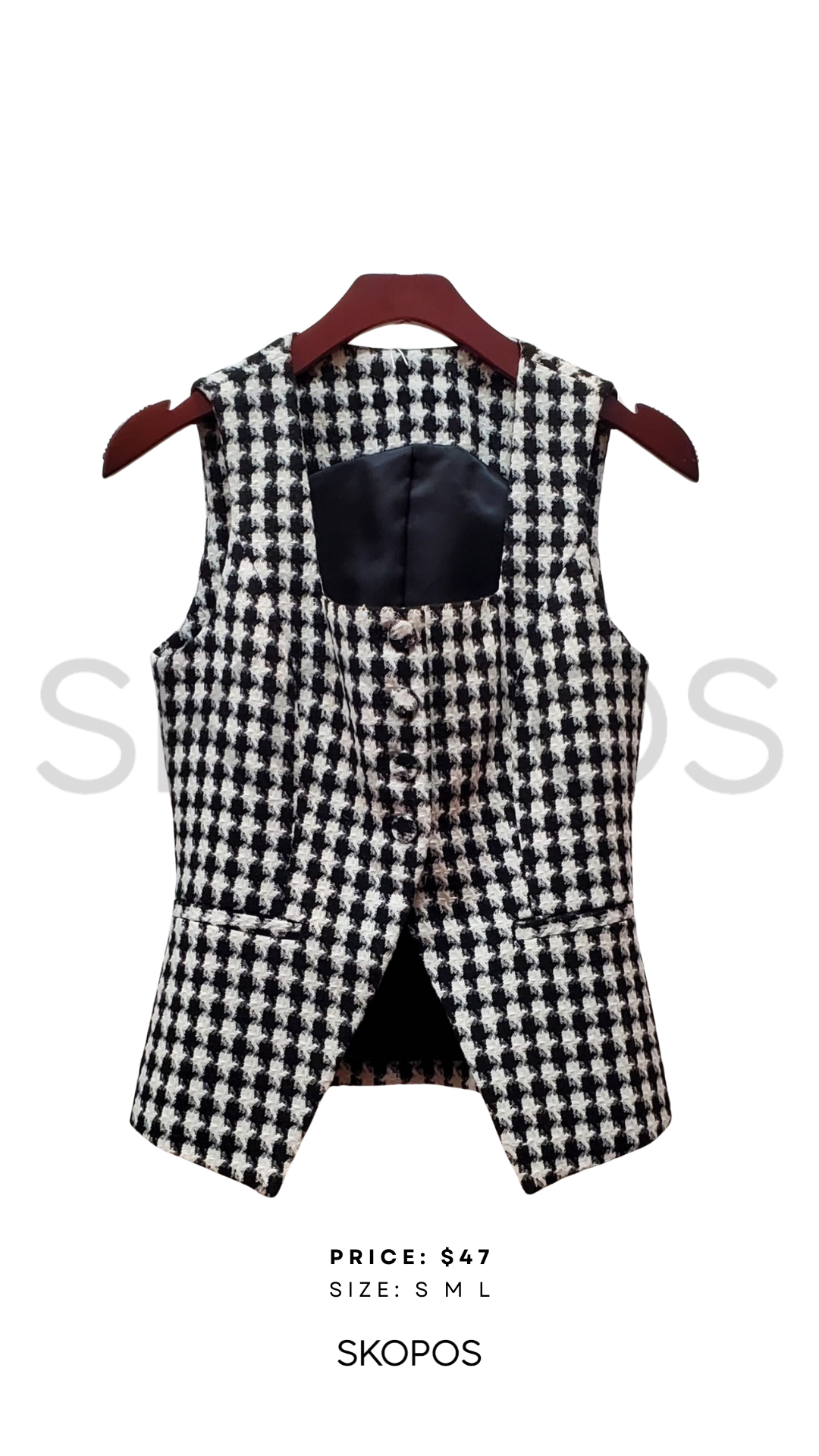 LAFER CHECKERED VEST